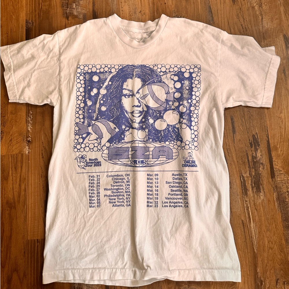 SZA S.O.S Tour merch Tshirt